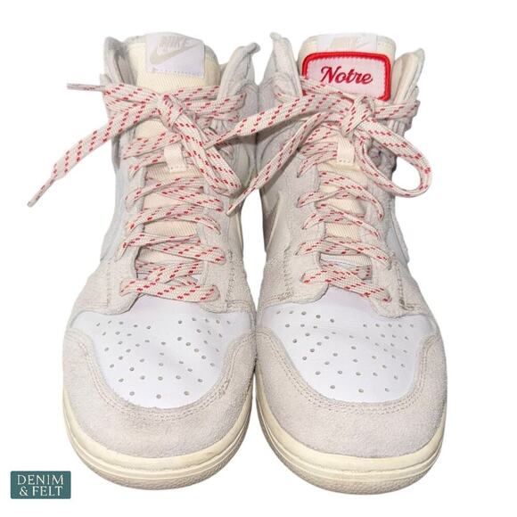 Nike Dunk High Notre Light Orewood Brown White Red Sneakers Men’s Size 10 - Picture 7 of 16